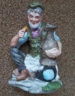 Vintage beeldje: Oude man met kruik., Verzamelen, Beelden en Beeldjes, Ophalen of Verzenden, Gebruikt, Mens
