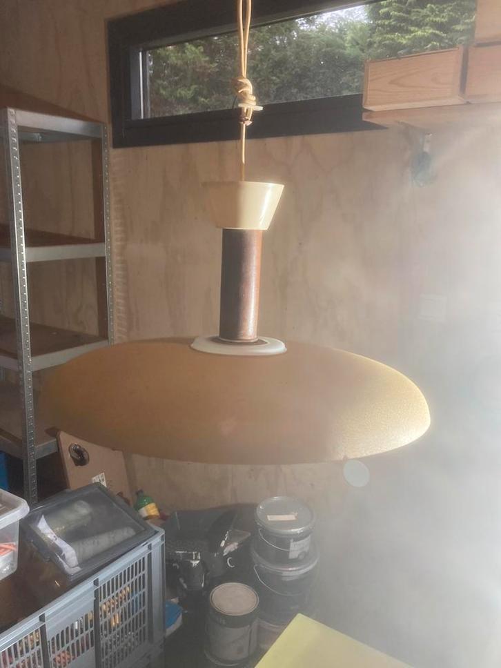 Mid Century Vintage plafond lamp, Huis en Inrichting, Lampen | Hanglampen, Gebruikt, Minder dan 50 cm, Metaal, Ophalen