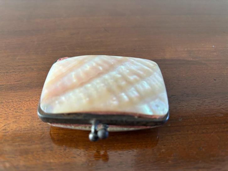 Antiek beursje van parelmoer ca. 1900., Antiek en Kunst, Curiosa en Brocante, Ophalen of Verzenden