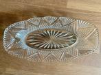 Vintage glazen schaaltje / serveerschaaltje persglas - 23 cm, Ophalen of Verzenden, Overige stijlen, Glas, Schaal of Schalen