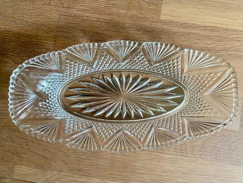 Vintage glazen schaaltje / serveerschaaltje persglas - 23 cm, Huis en Inrichting, Keuken | Servies, Zo goed als nieuw, Schaal of Schalen