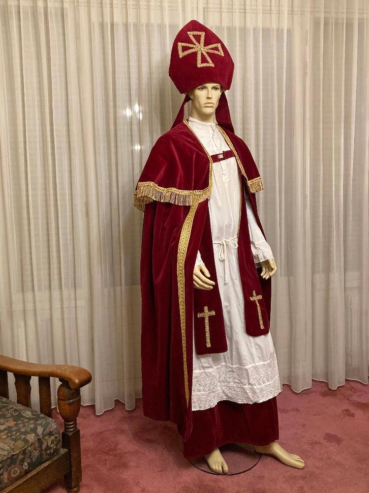 Van Nooijen Sinterklaas kostuum, maat universeel, Kleding | Heren, Carnavalskleding en Feestkleding, Gedragen, Kleding, Kerstmis of Sinterklaas