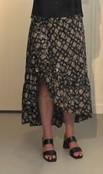 Ulla Johnson Silk Ruffled Boho Navy Midi Skirt - Size 6, Kleding | Dames, Overige kleuren, Nieuw, Ophalen of Verzenden, Maat 36 (S)