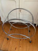Vintage trolley., Huis en Inrichting, Tafels | Bijzettafels, Gebruikt, Jaren '70, Glas, Overige vormen