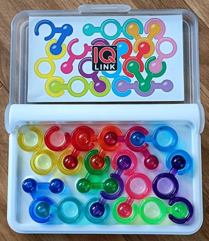 Bordspel IQ-Link, Hobby en Vrije tijd, Gezelschapsspellen | Bordspellen, Zo goed als nieuw, Een of twee spelers, Reisspel, Ophalen of Verzenden