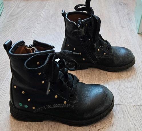 Zwarte laarzen met gouden stippen | maat 23 | merk Bunnies, Kinderen en Baby's, Kinderkleding | Schoenen en Sokken, Gebruikt, Laarzen