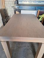 Houten Eettafel met Lade, 100 tot 150 cm, Modern, Vier personen, Rechthoekig