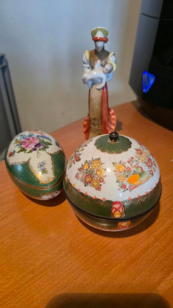 Diversen Herend en Steinbock porselein email, Antiek en Kunst, Antiek | Porselein, Ophalen of Verzenden