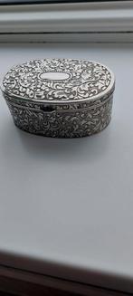 Zwaar verzilverd snuisterij doosje, Antiek en Kunst, Ophalen of Verzenden