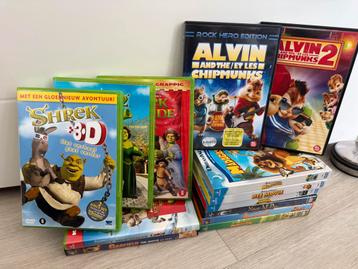 Partij Kinder DVD’s | Shrek Garfield Alvin & the Chipmunks beschikbaar voor biedingen