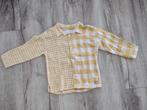 Prachtig geel geblokt overhemd van Zara, katoenen blouse, 98, Overhemd of Blouse, Ophalen of Verzenden, Zara, Onb