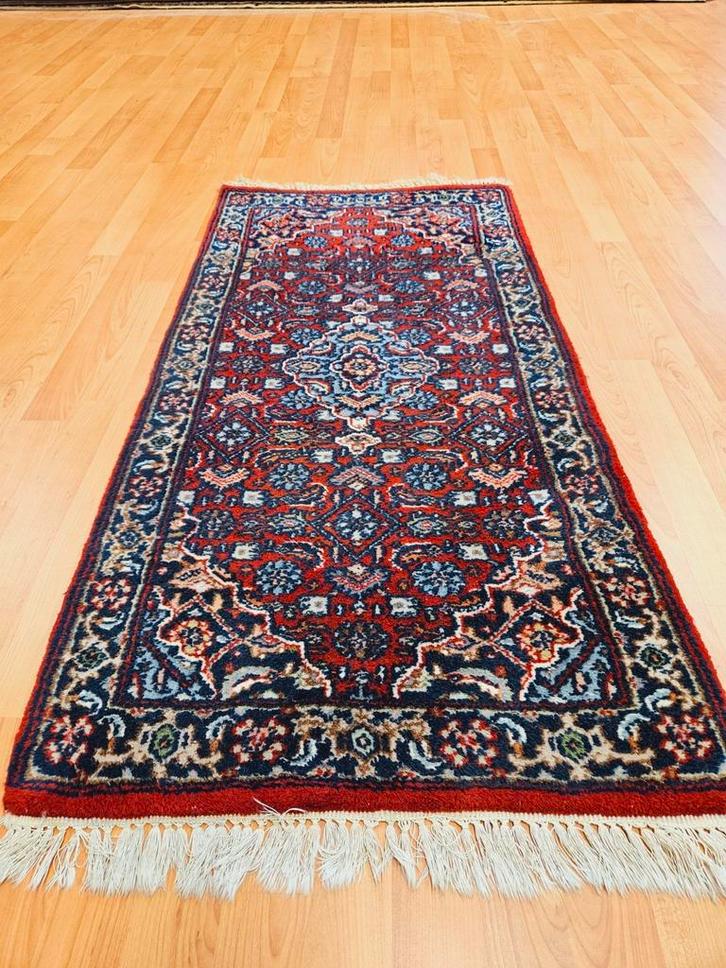Perzisch Handgeknoopt Bidjar Tapijt. 62 x 134! Art: 3371, Huis en Inrichting, Stoffering | Tapijten en Kleden, Zo goed als nieuw
