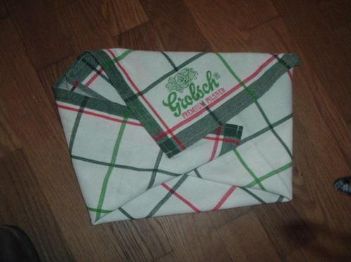 Grolsch glazendoek (nr.1) 58x55 cm., Verzamelen, Biermerken, Nieuw, Overige typen, Grolsch, Ophalen of Verzenden