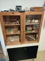 blank hout Deense vitrines, Huis en Inrichting, Kasten | Vitrinekasten, Gebruikt, Minder dan 100 cm, 25 tot 50 cm, 50 tot 100 cm