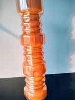 Vaas Glas Colmore Geaderd Amber Oranje 2000, Antiek en Kunst, Ophalen of Verzenden