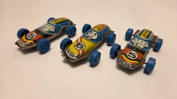 Vintage blikken raceauto's ussr jaren 60. beschikbaar voor biedingen