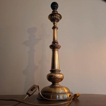 Vintage Koperen Tafellamp schemerlamp 60 cm hoog beschikbaar voor biedingen