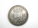 1 Zilveren Gulden Koning Willem ll uit het jaar 1848, 1 gulden, Zilver, Ophalen of Verzenden, Losse munt