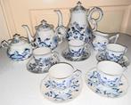 Antiek 9 delig zwiebelmuster porselein thee/koffie servies, Ophalen