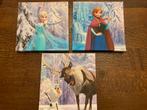 Drieluik canvas Frozen, Disney, Elsa, Anna & Sven, Verzamelen, Disney, Verzenden, Overige figuren, Nieuw