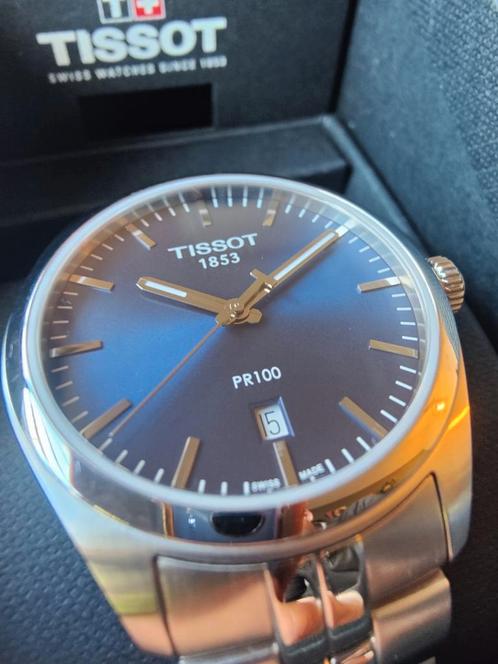 Tissot PR 100 - Full set + factuur - Perfecte staat!, Sieraden, Tassen en Uiterlijk, Horloges | Heren, Zo goed als nieuw, Overige merken