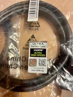 Ultra High Speed HDMI kabel 1,5m - twee kabels HDMI 8k 60Hz, Ophalen of Verzenden, Nieuw, Minder dan 2 meter, HDMI-kabel