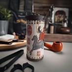 Chinees antiek opium pijpje met afbeelding van paarden, Antiek en Kunst, Verzenden