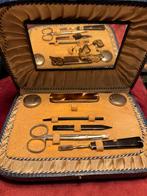 Vintage Manicure Set in Blauwe Etui, Ophalen of Verzenden