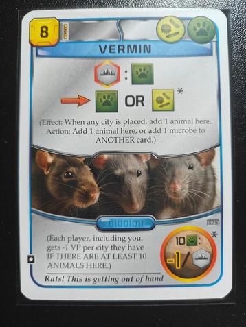 Terraforming Mars: Vermin Promo Card beschikbaar voor biedingen