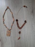 Nieuw in 1 koop!WERELDWINKEL/2 Mooie kettingen/handgemaakt, Sieraden, Tassen en Uiterlijk, Ophalen of Verzenden, Nieuw