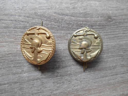 Pontonniers schouderemblemen, Verzamelen, Militaria | Algemeen, Landmacht, Embleem of Badge, Nederland, Ophalen of Verzenden