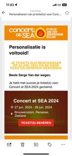 Concert at sea, Tickets en Kaartjes, Meerdaags, Eén persoon