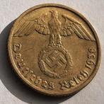 10 Reichspfennig 1938D Nazi Duitsland Oude Munt WO2 Swastika, Verzamelen, Militaria | Tweede Wereldoorlog, Duitsland, Ophalen of Verzenden