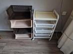 2 trolleys hobby bakjes kast plastic, Huis en Inrichting, Kasten | Ladekasten, Ophalen, Gebruikt, 3 of 4 laden, Minder dan 100 cm