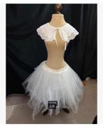 Brocante witte petticoat vele lagen en prachtig kraagje, Antiek en Kunst, Ophalen of Verzenden