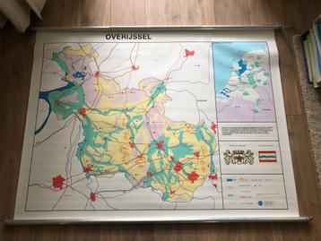 wandkaart provincie Overijssel beschikbaar voor biedingen