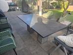 Natuurstenen tuintafel 200 x 100 cm, Tuin en Terras, Tuinsets en Loungesets, Ophalen, Overige materialen, Eettafel, 6 zitplaatsen