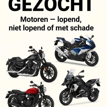Gezocht: Motoren – lopend, niet lopend of met schade beschikbaar voor biedingen