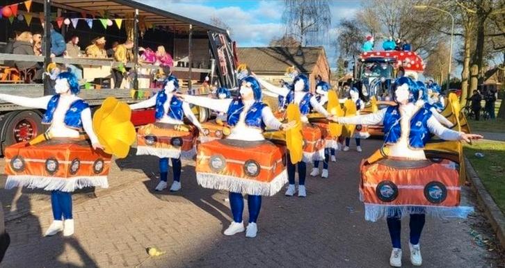 Loopgroep prachtige grammafoon met mega hoorn., Kleding | Dames, Carnavalskleding en Feestkleding, Ophalen of Verzenden