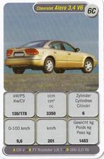 C25 autokaartje chevrolet alero 3,4 v6, Ophalen of Verzenden, Zo goed als nieuw