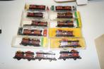autowagons van fleischmann en minitrix 13 stuks, Hobby en Vrije tijd, Modeltreinen | N-Spoor, Overige merken, Gebruikt, Gelijkstroom of Wisselstroom