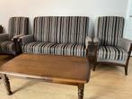 Senioren bankstel met salontafel, Huis en Inrichting, Hout, Klassiek, 75 tot 100 cm, Ophalen of Verzenden