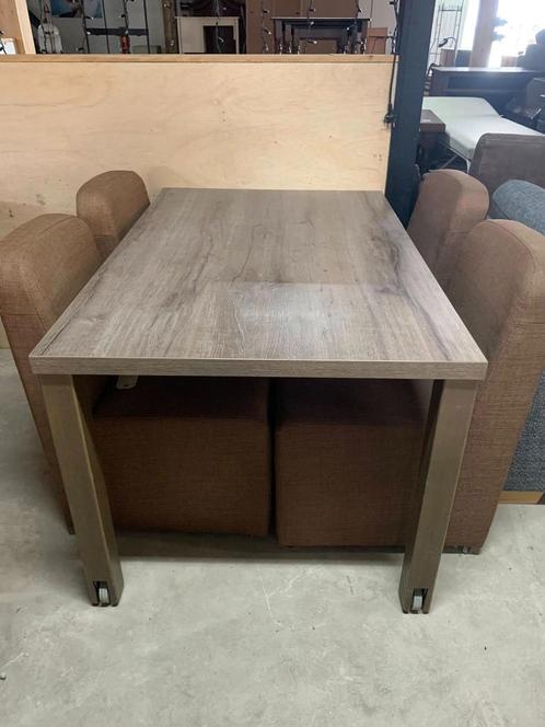 Eettafel 140 x 90 cm, Huis en Inrichting, Krukjes, Gebruikt, Hout, Ophalen
