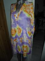 Nieuw prachtig viscose jurkje of tuniek M lila geel wit, Kleding | Dames, Maat 38/40 (M), Paars, Nieuw, Ophalen of Verzenden