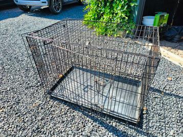 Grote en inklapbare bench 90 x 66 en 56 diep zwart gecoat  beschikbaar voor biedingen