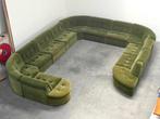XXL vintage elementen bank 13 delen jaren 60 70, Ophalen, Gebruikt, Stof, Vintage design