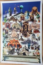 Amsterdam poster - Tim Killiam, Rechthoekig Staand, Deurposter of groter, Ophalen of Verzenden, Zo goed als nieuw