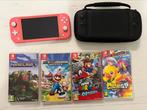 Nintendo Switch Lite Roze, incl 4 topgames, leuk als kado, Ophalen of Verzenden, Roze of Coral, Zo goed als nieuw