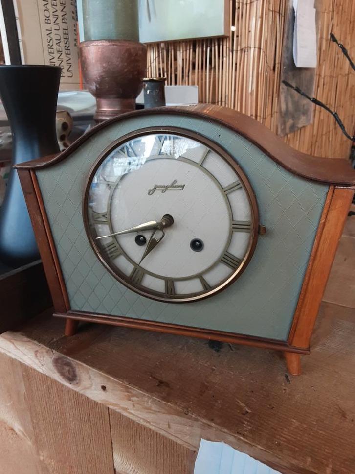 Junghans Tafelklok - Vintage Design, Antiek en Kunst, Antiek | Klokken, Ophalen