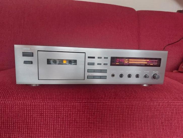 Yamaha KX650 3 kops cassettedeck met dubbele capstan, Audio, Tv en Foto, Cassettedecks, Enkel, Overige merken, Tiptoetsen, Tape counter